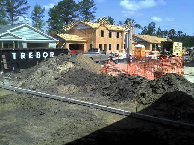 image shows new home construction by Accurate Building Company in conway sc